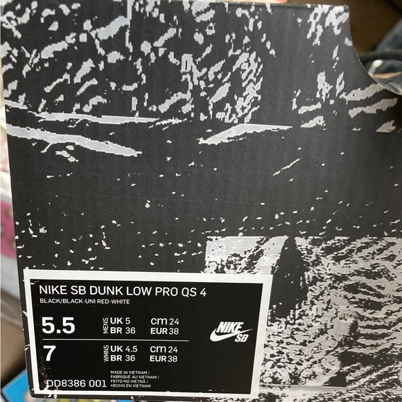 Nike SB Dunk Low Wasted Youth (DD8386-001) VNDS Size 5.5 | 7W - Picture 6 of 9